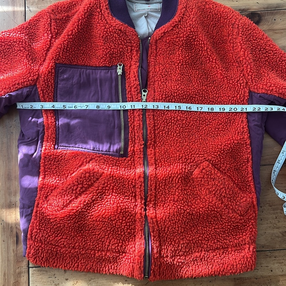Free People Rivington Sherpa Bomber jacket size XS - Picture 8 of 12